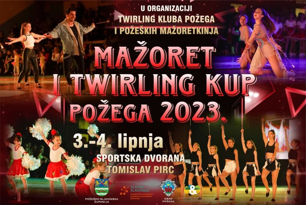 Ovog vikenda održava se Kup Grada Požege u plesu, mažoret plesu i twirlingu