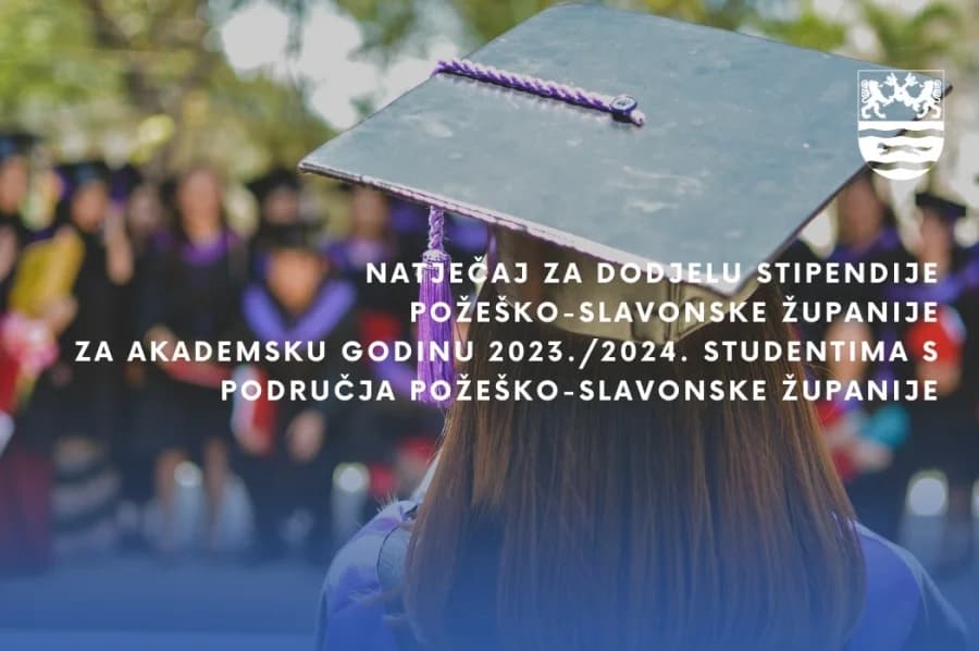 Županija nastavlja sa stipendiranjem studenata: Raspisan natječaj za dodjelu 20 stipendija za akademsku godinu 2023./2024.