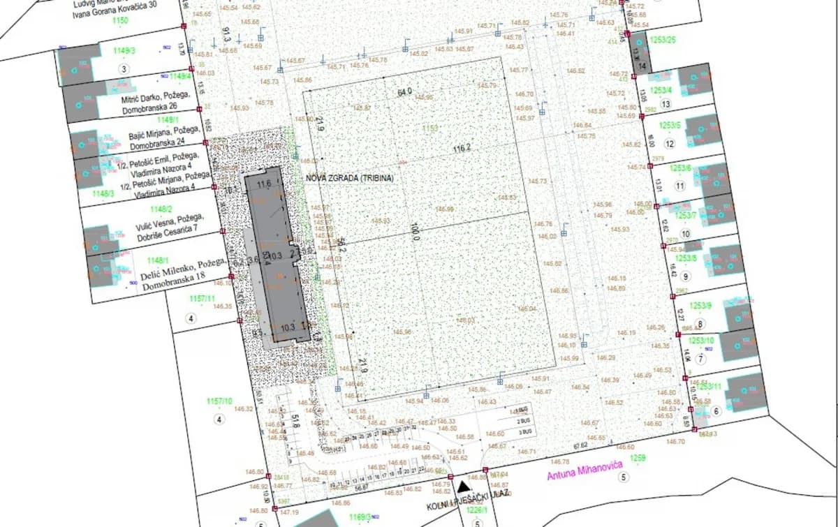 Počeli radovi na izgradnji zapadne tribine na igralištu Nogometnog kluba Slavonija