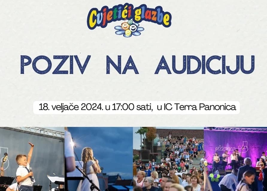 Cvjetići glazbe- poziv