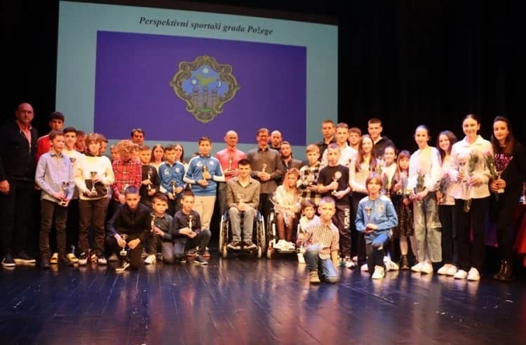 Karlo Grgurić, Emilija Podrug i Željka Peška su najbolji sportaši Požege. Pogledajte popis ostalih nagrađenih sportaša