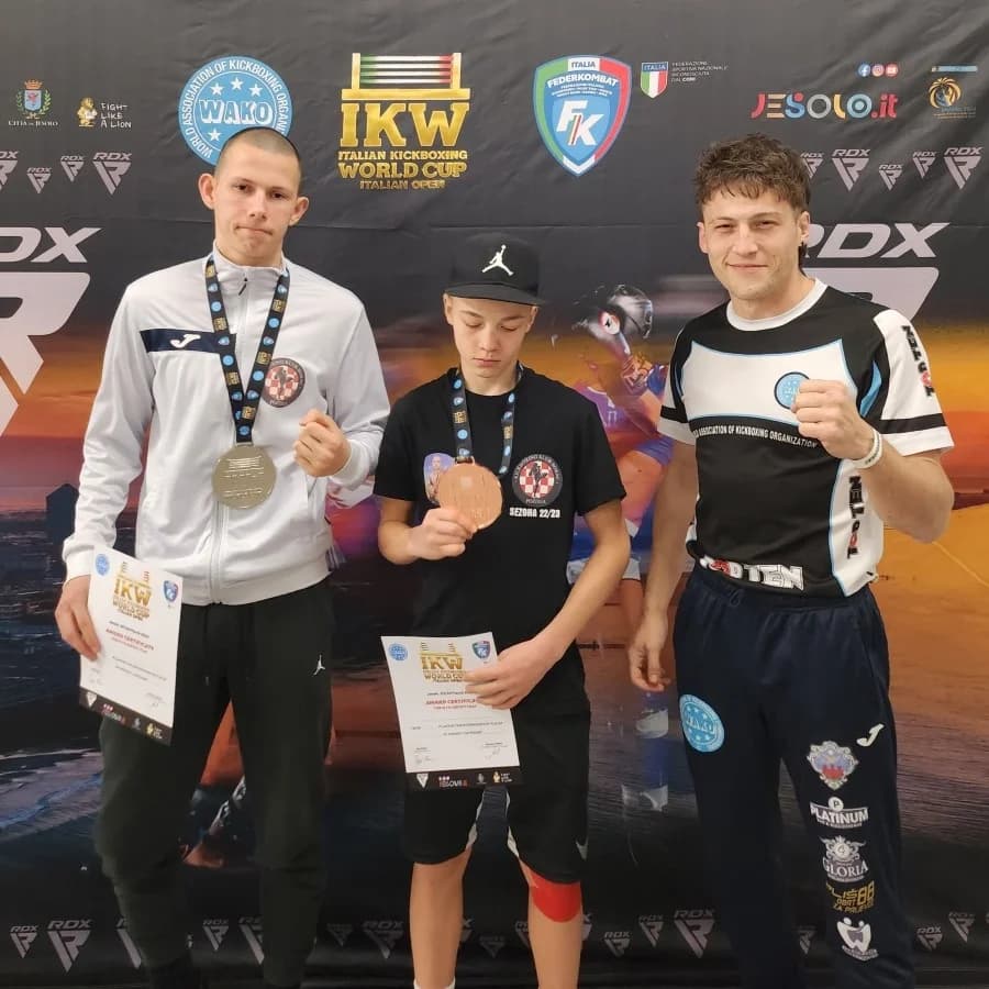 Kickboxing klub Borac Požega uspješan na Svjetskom kupu u Italiji, Ivano drugi na svijetu!