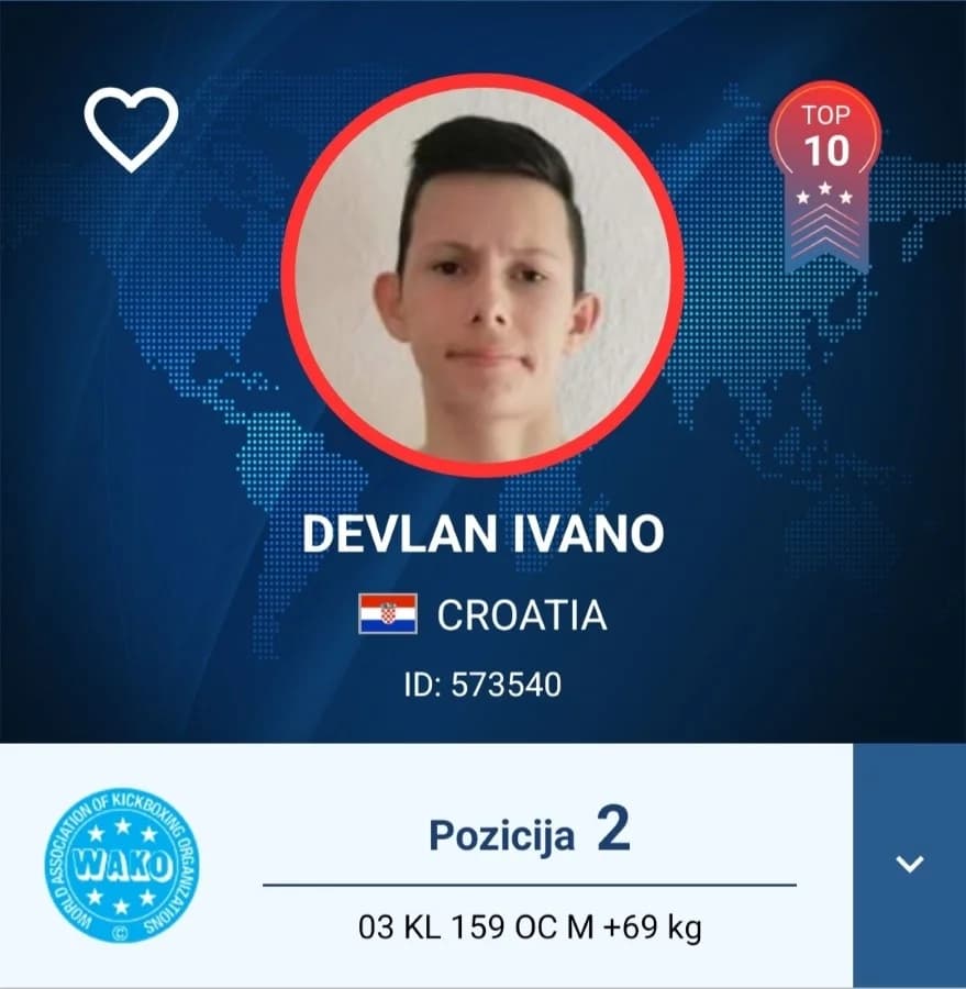 Kickboxing klub Borac Požega uspješan na Svjetskom kupu u Italiji, Ivano drugi na svijetu!