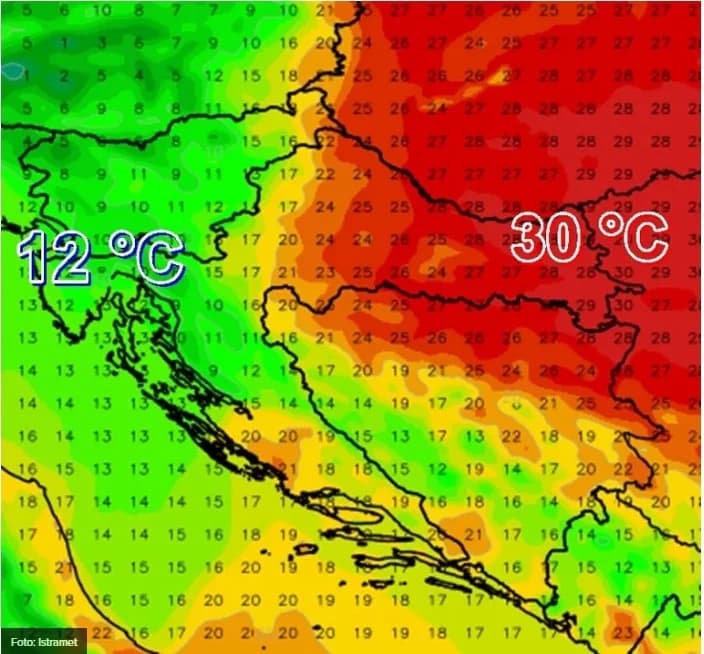 Ludo vrijema za Uskrs: Kod nas na istoku oko 30, a na moru 12 stupnjeva