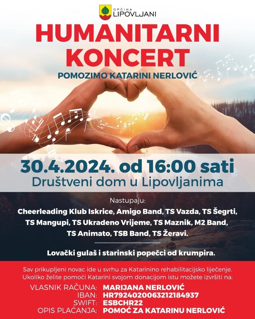 Čak desetak bendova na Humanitarnom koncertu za teško stradalu Katarinu