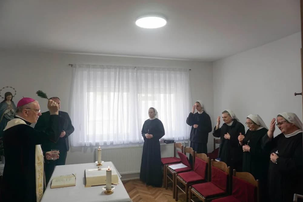 Blagoslov novouređene samostanske zgrade sestara milosrdnica u Požegi