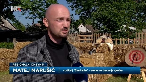 Slavonci Matija i Matej otvorili arenu za bacanje sjekira i noževa