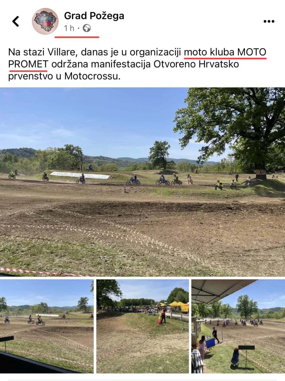 Nerad i(li) neznanje? Na FB stranici Grada Požege osim nepismene objave napisano je i pogrešno ime kluba