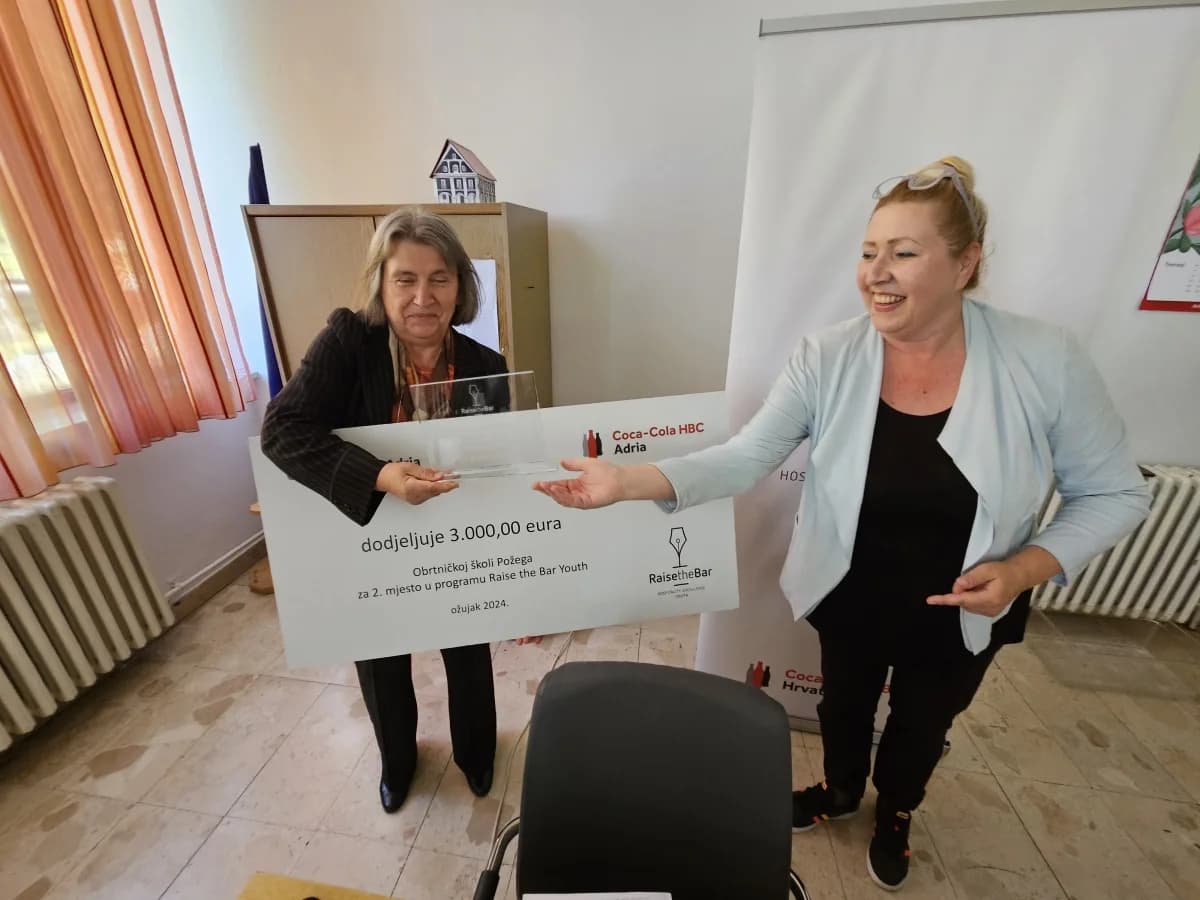 Obrtničkoj školi Požega uručena nagrada od 3.000 eura i održano masterclass predavanje