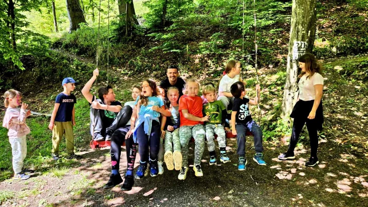 Djeca planinari jučer na izletu na Trišnjicu