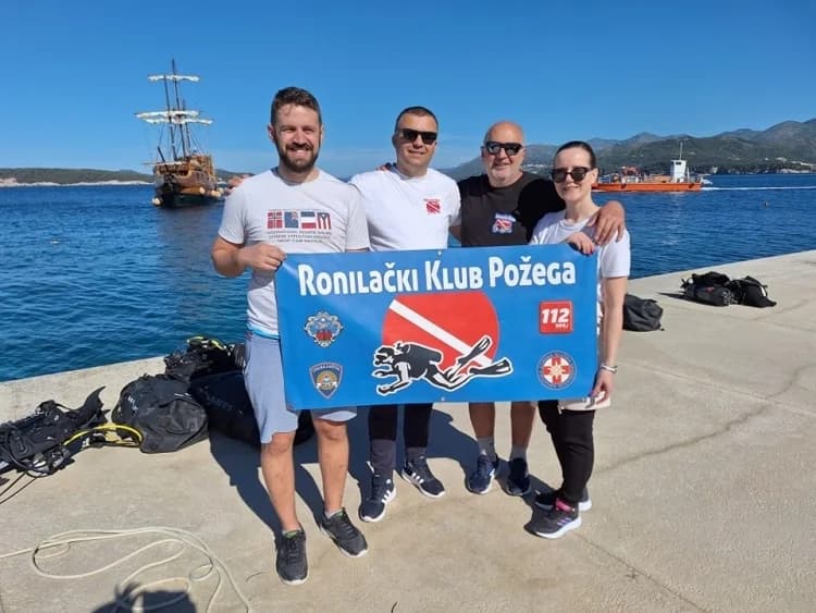 Članovi Ronilačkog kluba Požega na eko akciji u Dubrovniku