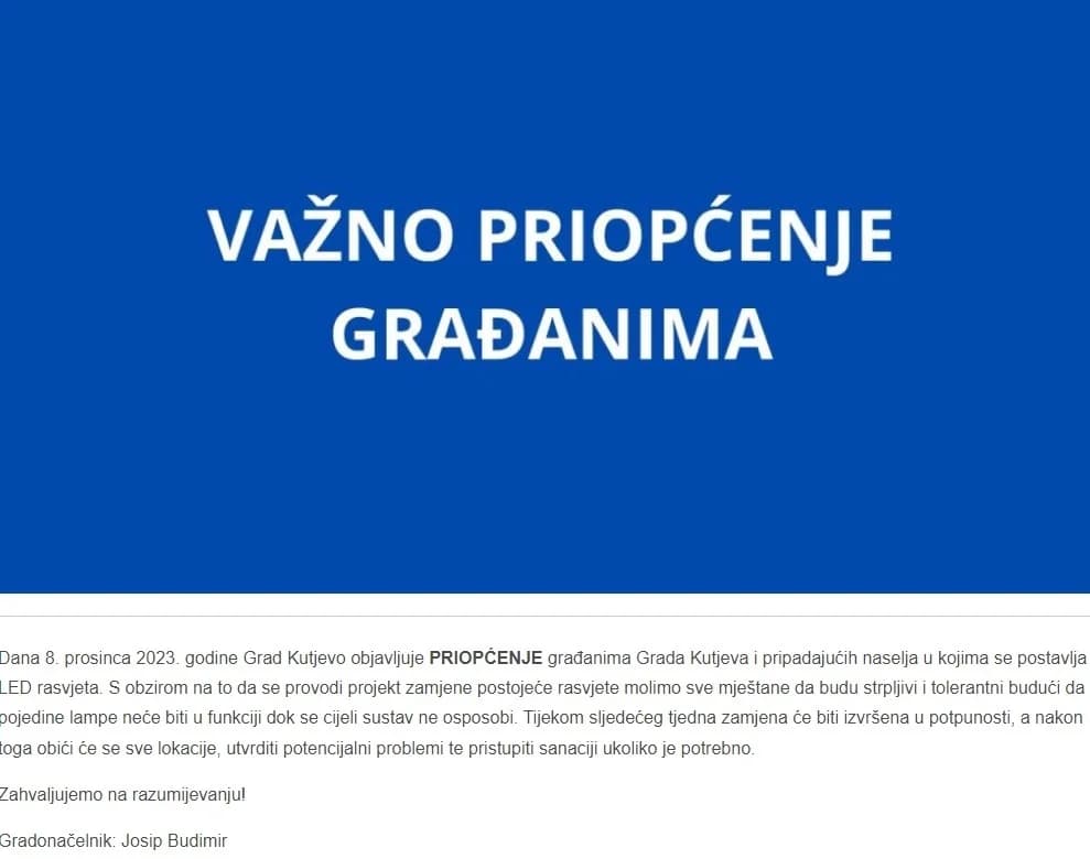 Postavili novu, a staru uličnu rasvjetu bacili na divlji deponij kod Vetova