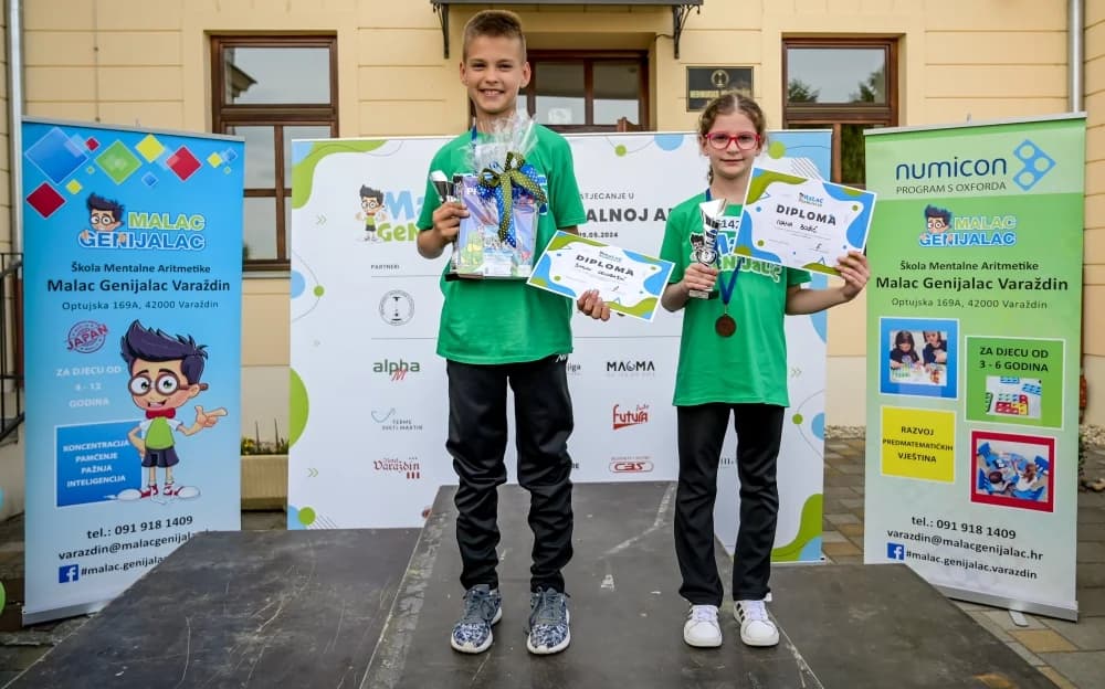 Malci Genijalci osvajaju državu mentalnom aritmetikom: Požegi donijeli 6 medalja