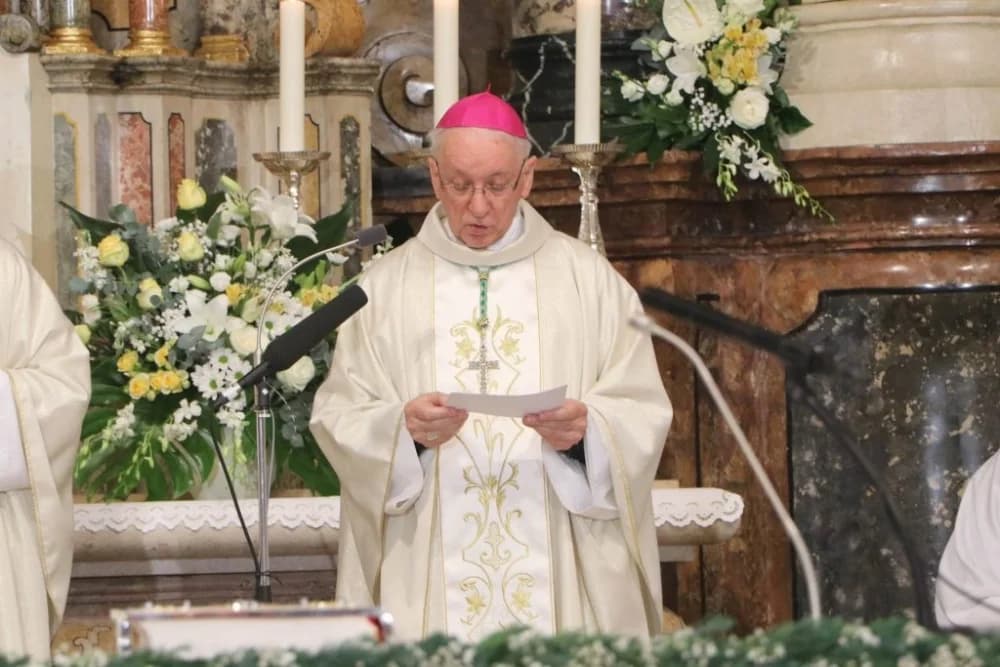 Pozdrav. msgr. Antuna Škvorčevića na početku slavlja biskupskog ređenja u Katedrali