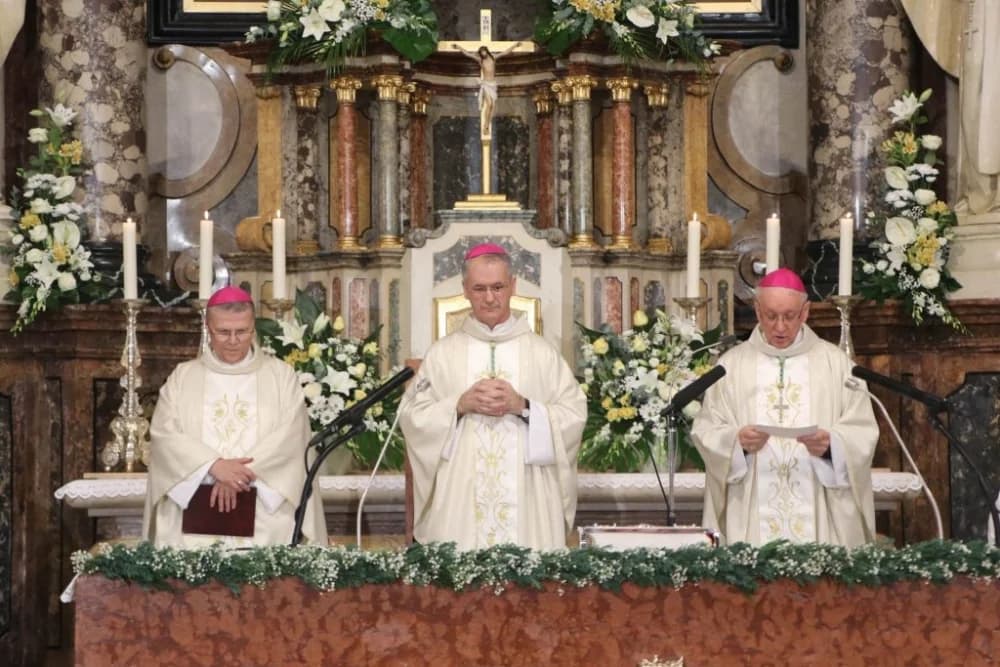 Pozdrav. msgr. Antuna Škvorčevića na početku slavlja biskupskog ređenja u Katedrali
