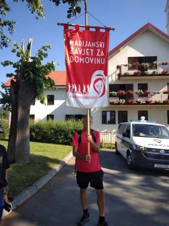Kutjevčanin Vinko sudjelovao u Marijanskom zavjetu za Domovinu i nosio zastavu od Pleternice do Požege