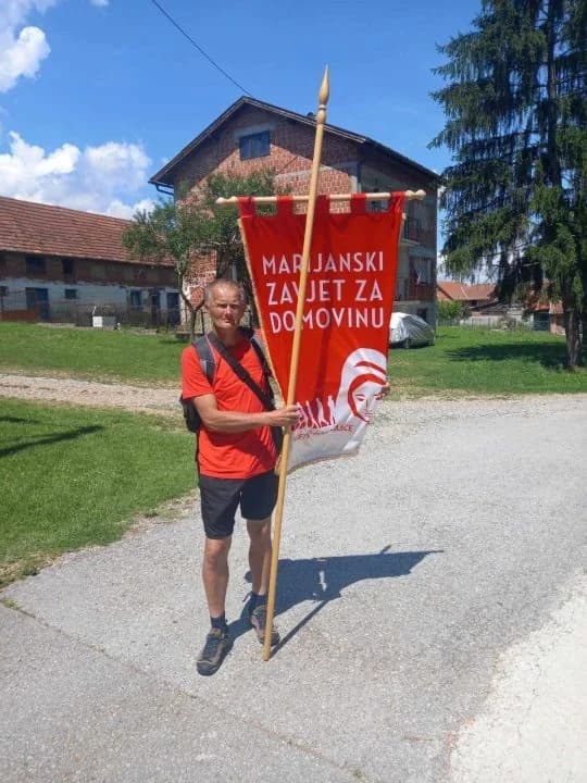 Kutjevčanin Vinko sudjelovao u Marijanskom zavjetu za Domovinu i nosio zastavu od Pleternice do Požege