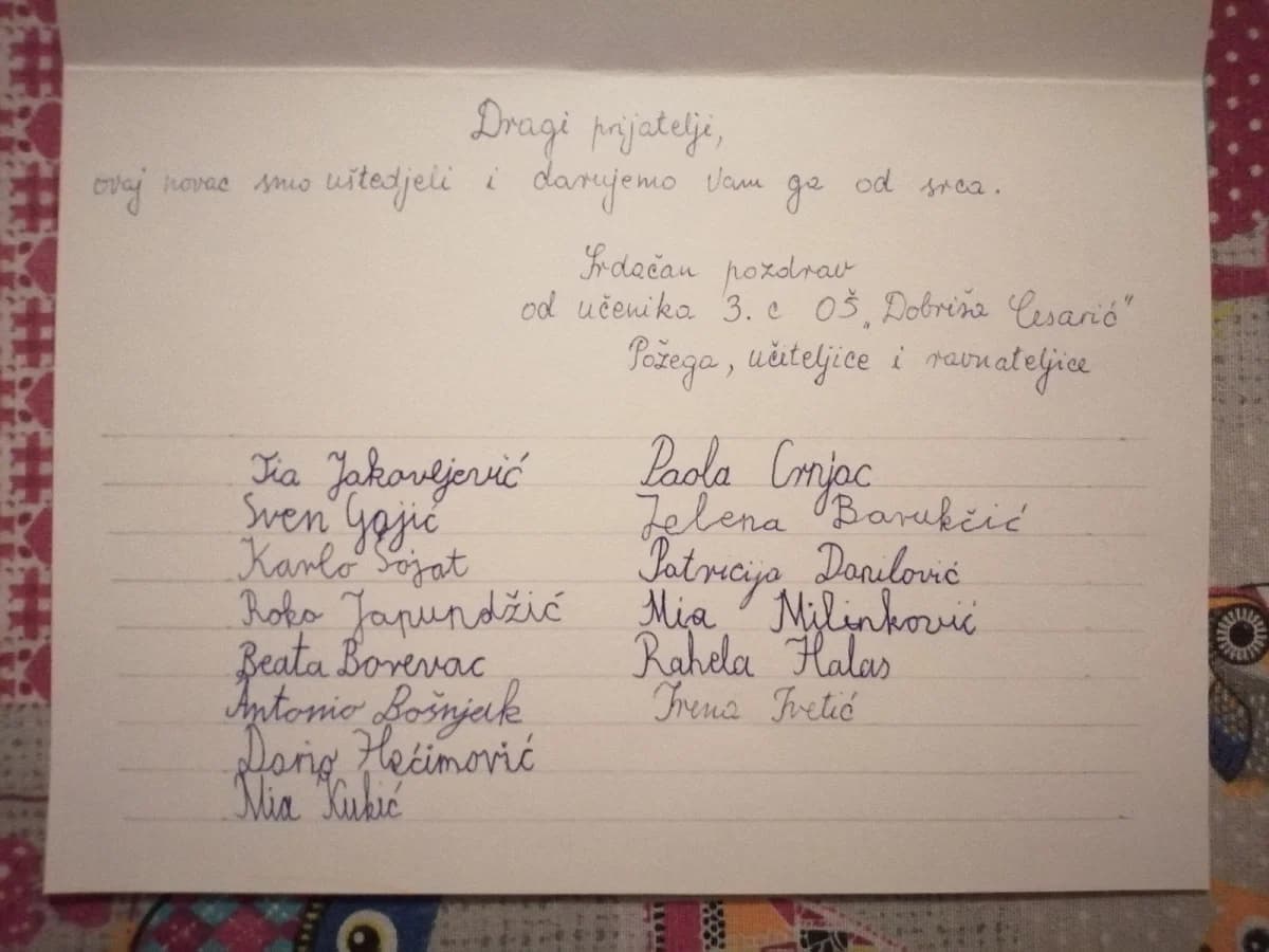 Mala djeca velikog srca: 3.c razred cijelu godinu skupljao novac pa donirao Dječjem domu u Lipiku