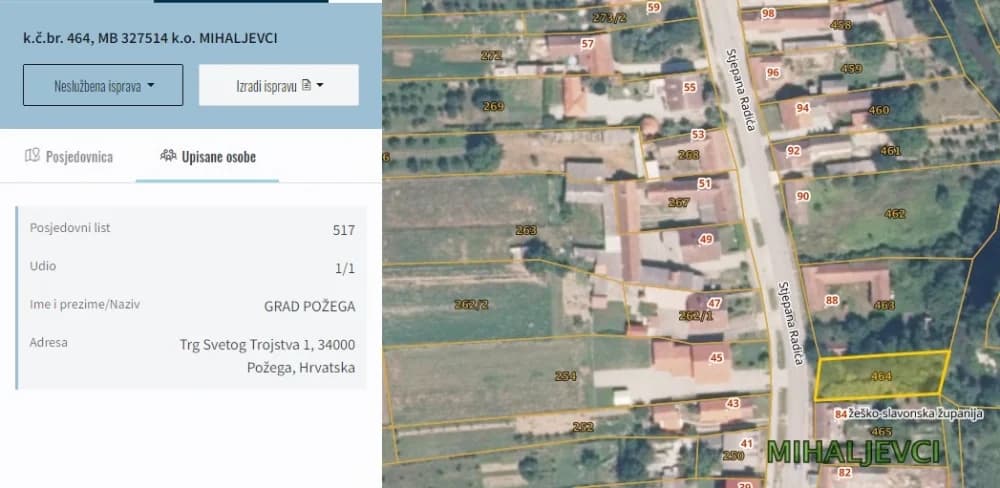 Grad Požega vlasnik je ove šikare u Mihaljevcima koju godinama zanemaruje i ne održava