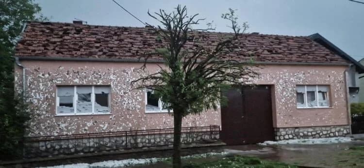 Šteta nakon tuče u Bošnjacima