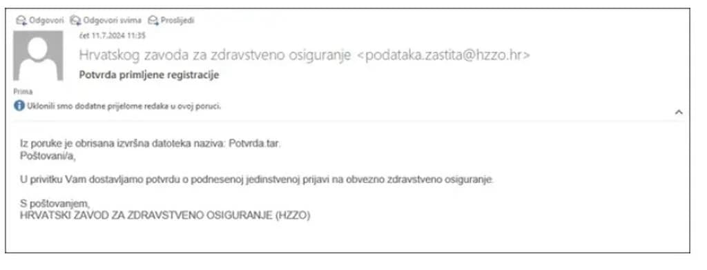 Hakerski napad na HZZO: ’Ne otvarajte ovaj email!’