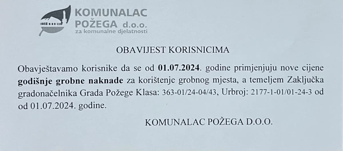 Odlukom gradonačelnika poskupile godišnje grobne naknade
