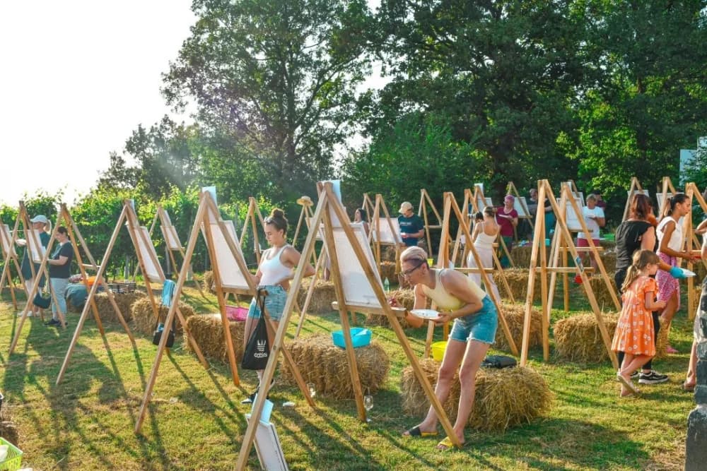 FOTO: Umjetnost, vino i zabava na vili Vinkomir u Kutjevu