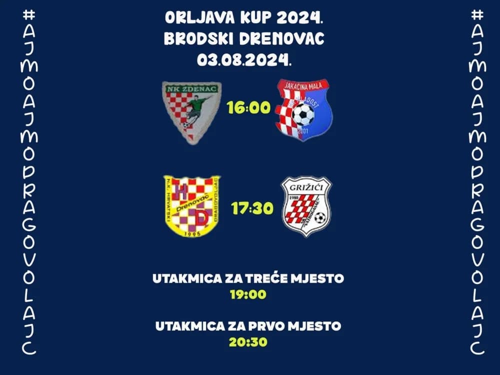 Sutra se igra Orljava kup u Brodskome Drenovcu