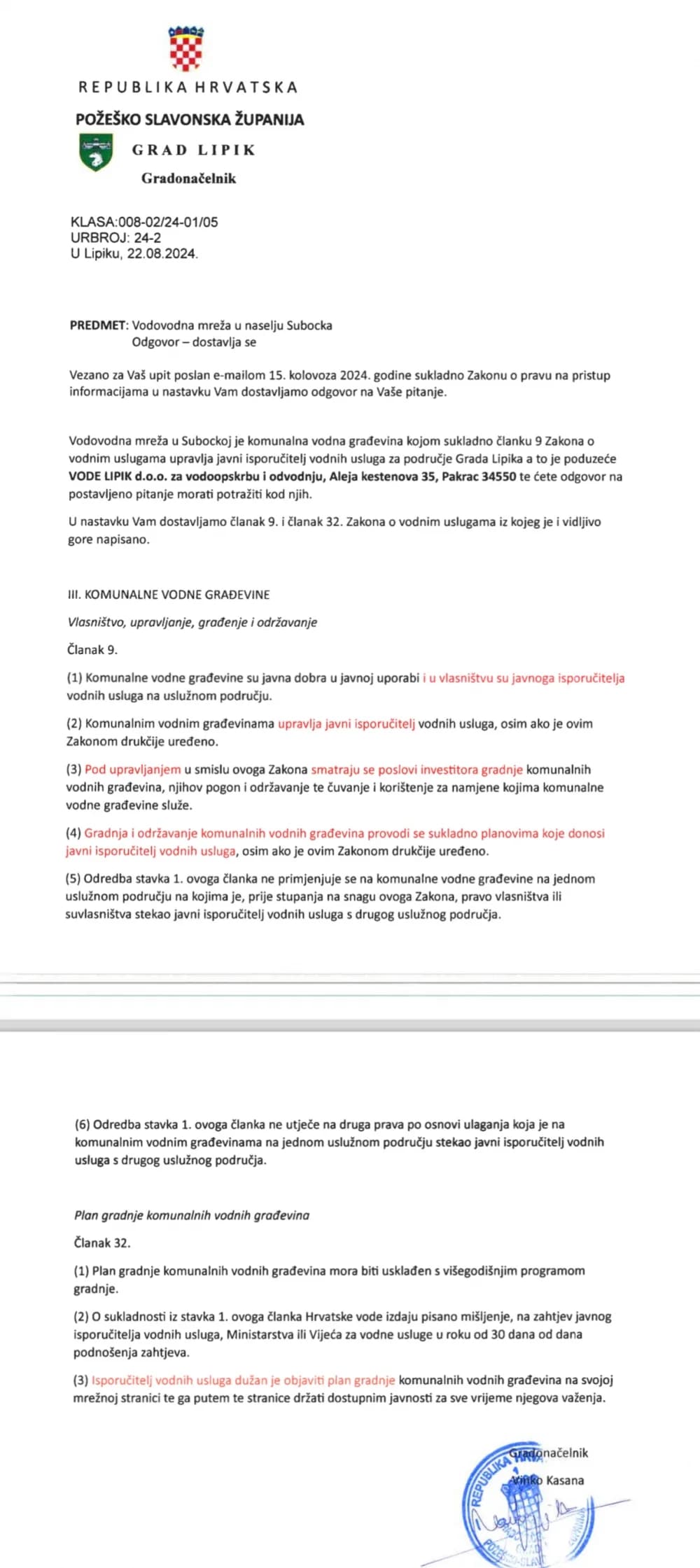Iz Grada Lipika uvjeravaju da ne mogu odlučivati o poslovnim procesima firme u kojoj su suvlasnici ?!
