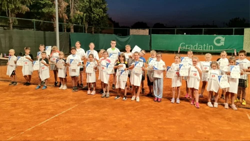 Završio drugi ciklus besplatne Škole tenisa u organizaciji Teniskog kluba Požega i Požeškog športskog saveza