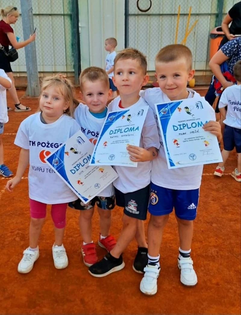 Završio drugi ciklus besplatne Škole tenisa u organizaciji Teniskog kluba Požega i Požeškog športskog saveza