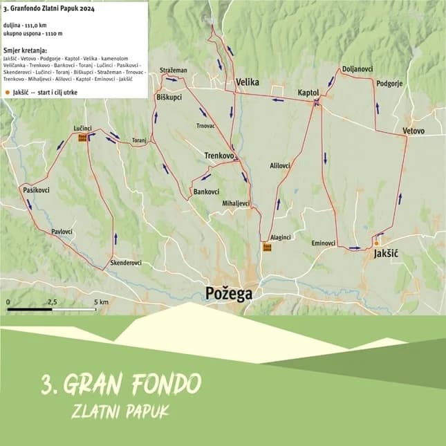 Gran Fondo Zlatni Papuk - treće izdanje utrke za sve ljubitelje bicikliranja u prirodi