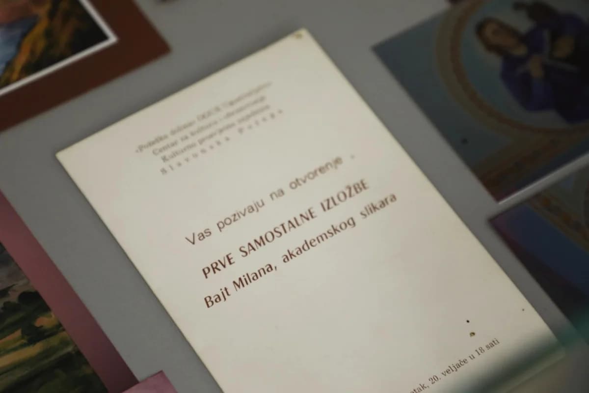 U Hrvatskoj knjižnici i čitaonici u Pleternici otvorena je izložba ’Iz zbirke Milana Bajta (1957.-2023.)’