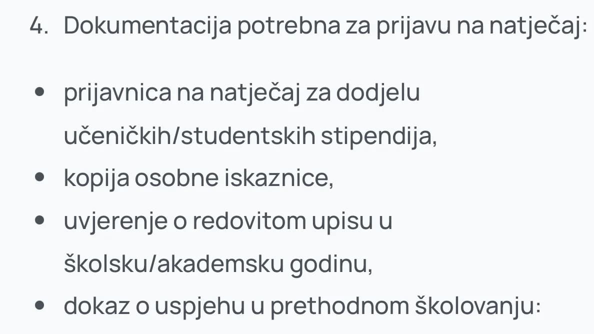 Velika: Javni natječaj za dodjelu učeničkih i studentskih stipendija