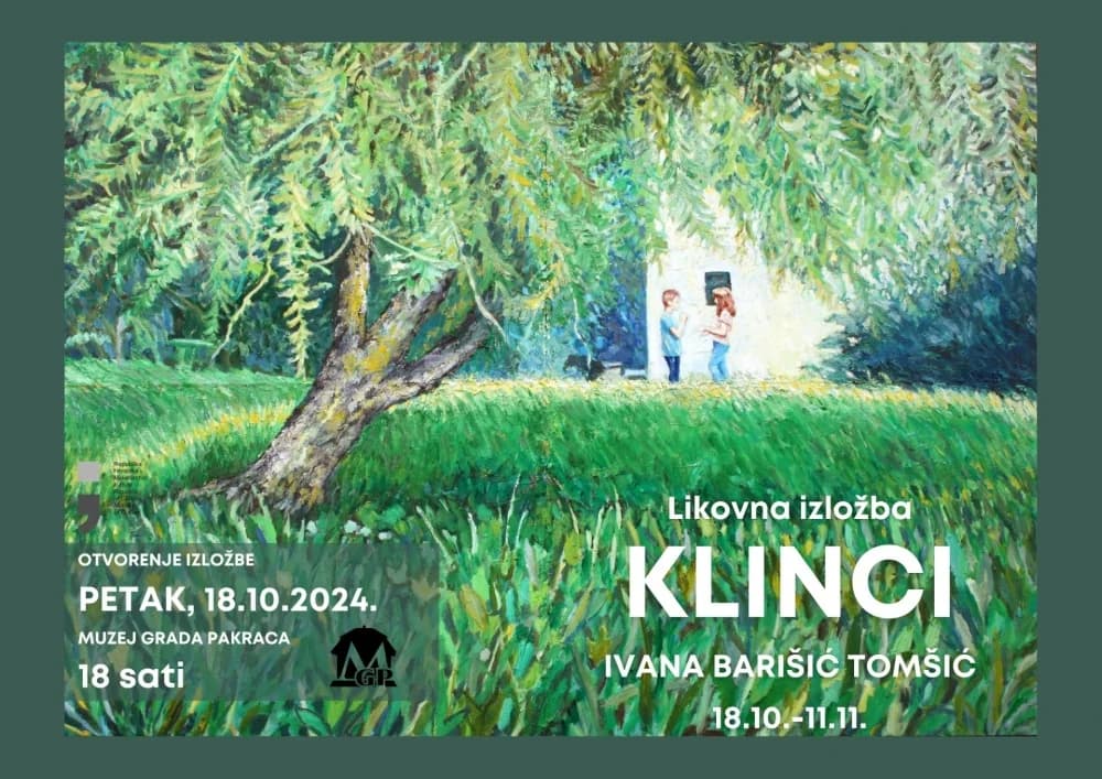 U petak otvorenje samostalne izložbe ’Klinci’ Ivane Barišić Tomšić u Pakracu