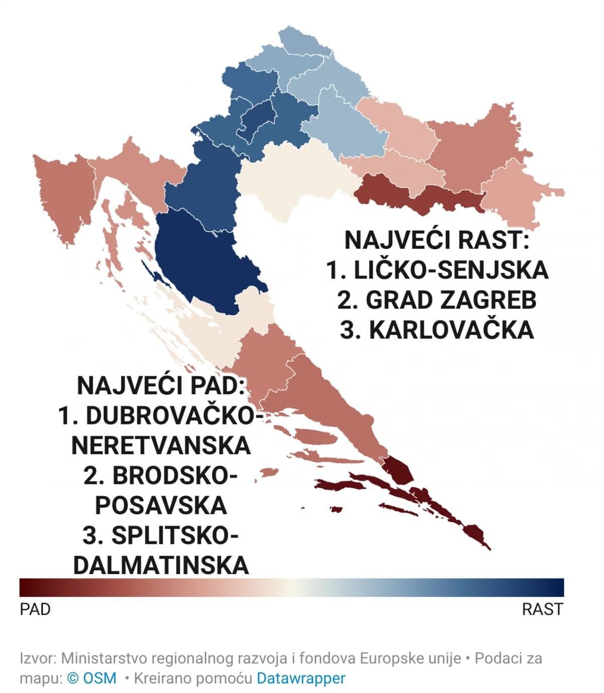 Požeško-slavonska županija po indeksu razvijenosti pala za dva mjesta