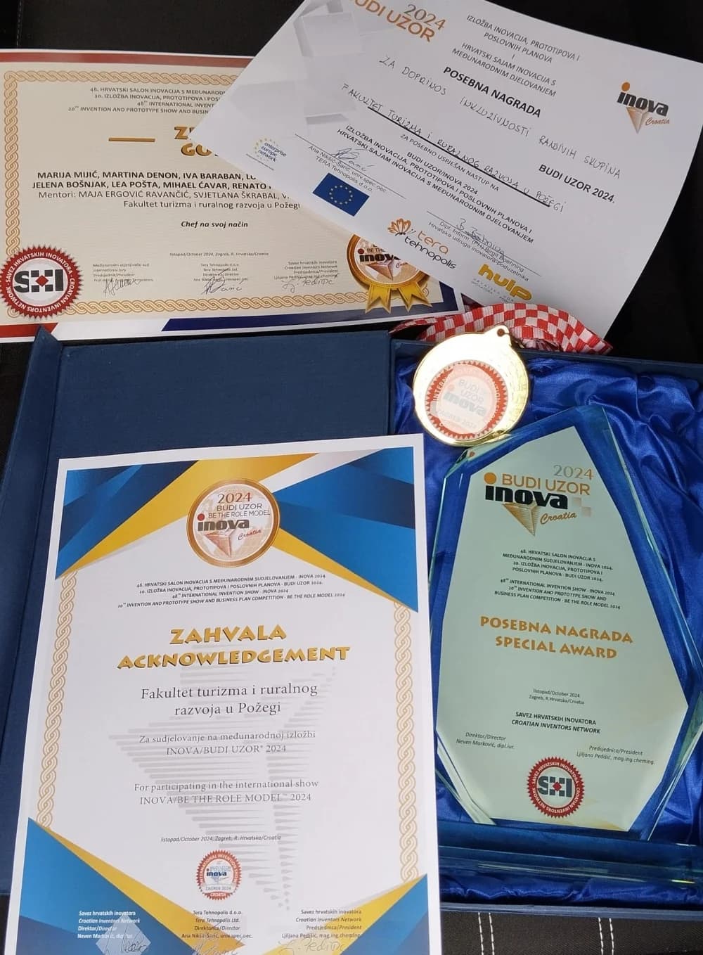 Zlatna inovacija studenata Enogastronomije-INOVA/BUDI UZOR®