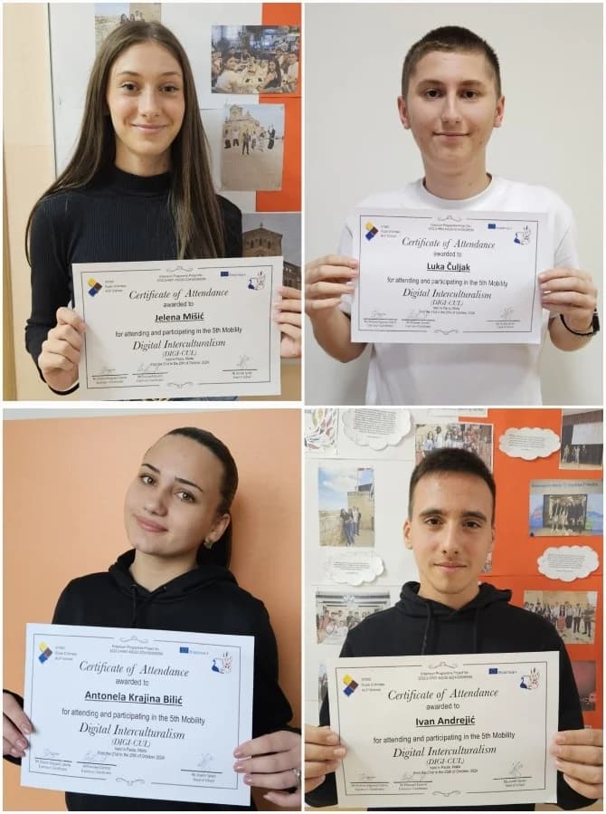 Učenici požeške Ekonomske škole na Erasmusu na Malti