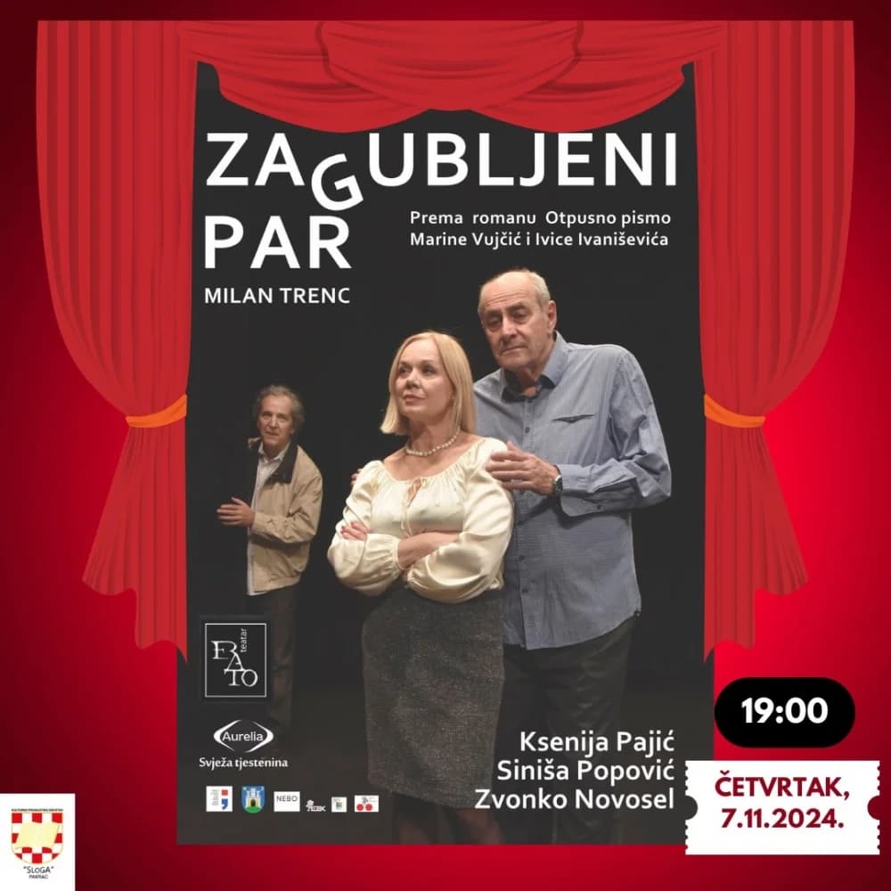 PAKRAC: Kazališna jesen u Hrvatskom domu s vrhunskim naslovima