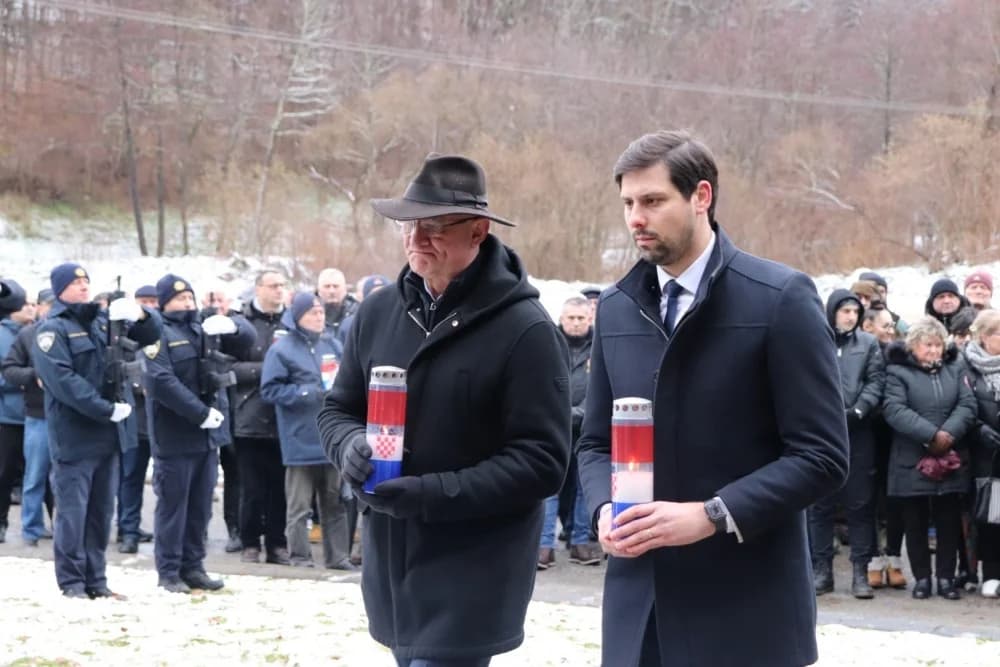 Sjećanje na poginule hrvatske branitelje kod Brusničkog mosta