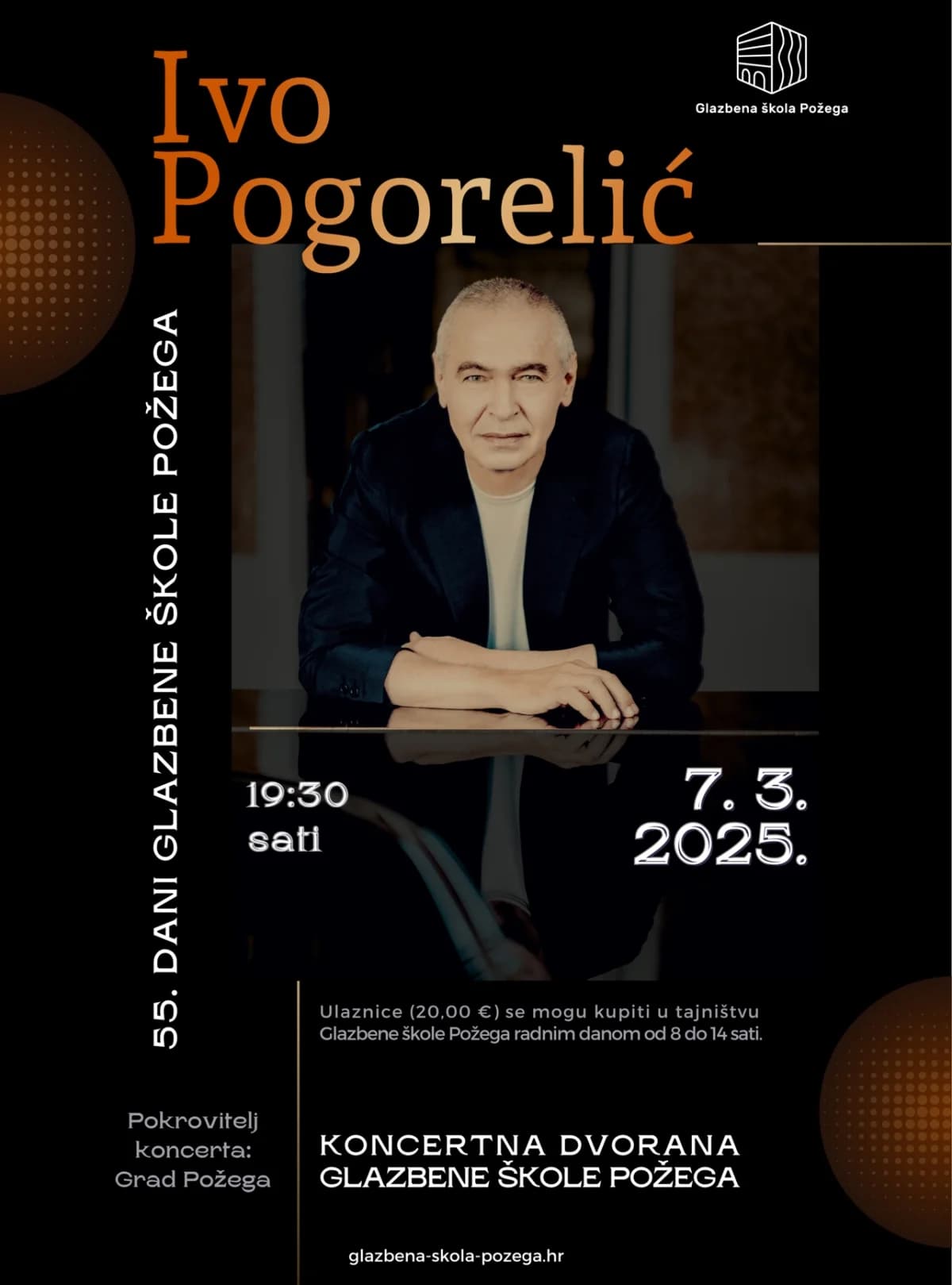Glazbeni spektakl u ožujku: Ivo Pogorelić u Požegi