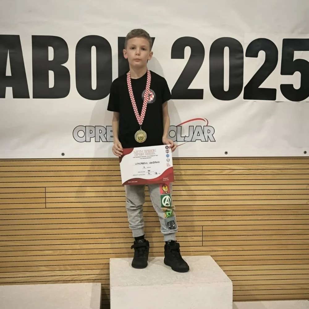 Borac Požega na Zabok Open-u, 7 medalja, Cristiano zlato i pehar najboljeg borca u uzrastu!