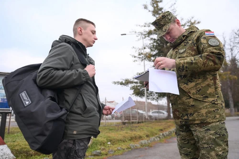 Nova snaga Hrvatske vojske: U Požegu stiglo gotovo 300 ročnika