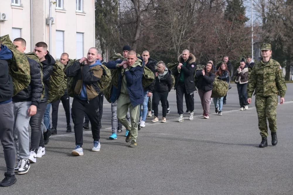 Nova snaga Hrvatske vojske: U Požegu stiglo gotovo 300 ročnika