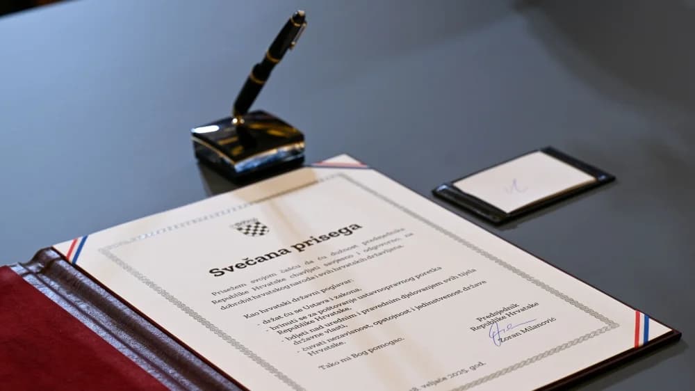 Predsjednik Milanović položio svečanu prisegu za svoj drugi petogodišnji mandat na dužnosti predsjednika Republike Hrvatske