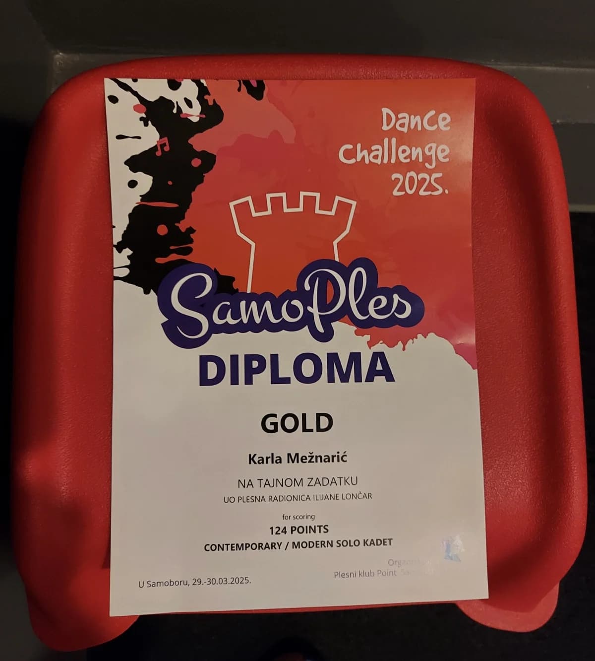 Veliki uspjeh plesačice Karle Mežnarić na SamoPles Dance Challenge 2025. u Samoboru
