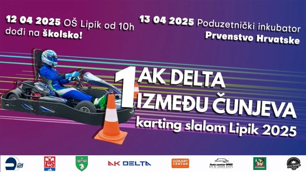 Prvenstvo Hrvatske u karting slalomu prvi put u Lipiku