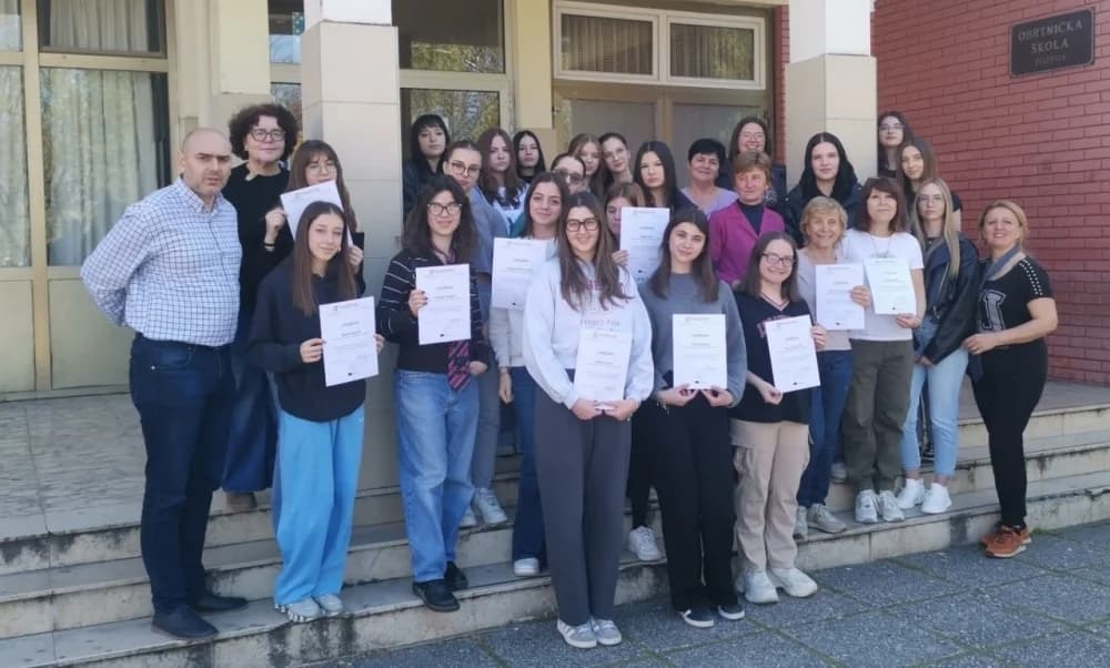 Učenice i nastavnice iz Italije u mobilnosti u Obrtničkoj školi