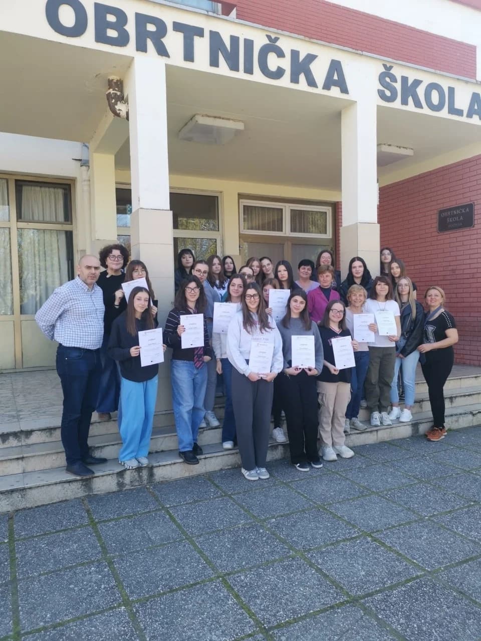 Učenice i nastavnice iz Italije u mobilnosti u Obrtničkoj školi