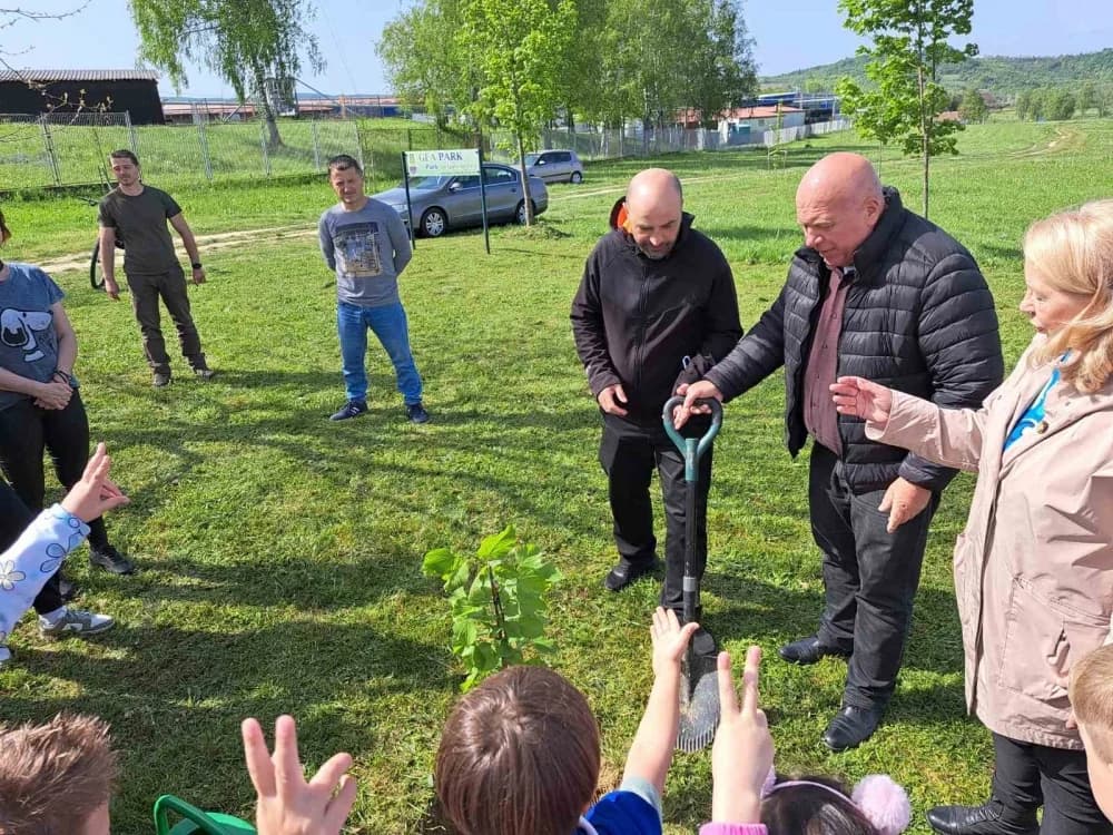 Lipik: Djeca zasadila stablo lipe za zdraviju i zeleniju budućnost